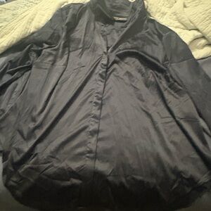 Lane Bryant Midnight Satin Blouse